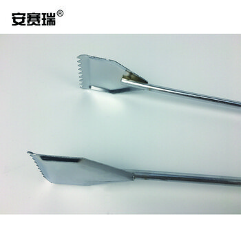 安赛瑞 环卫垃圾钳 电镀垃圾拾物器取物器 火钳碳夹煤球钳烧烤夹子 57.5cm5把装 24476