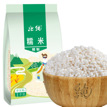 北纯 精制 糯米（江米 黏米 粽子米 粗粮杂粮 大米伴侣）1kg
