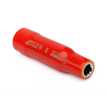 宝合(BOOHER)3/8"系列双色绝缘12角公制长套筒10mm