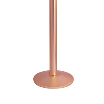 南 LG-W 铝合金伸缩带栏杆座  玫瑰金 两米隔离带警戒线围栏护栏排队栏