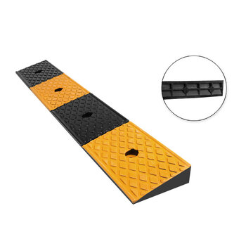 冰禹 BYlf-105 橡胶台阶垫 马路牙子斜坡垫板 三角垫便携式 橡胶100*15*3cm
