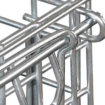 稳斯坦 WST257 仓储笼 折叠金属周转箱筐台车铁丝框铁笼 物流箱B-3(1000*800*840mm)