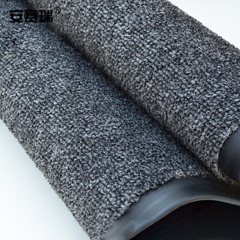 安赛瑞 消毒地垫 商用鞋底消毒地垫吸尘吸水脚垫 50×80cm 沾酒精消毒水吸水垫 公司商场防尘地垫 灰色26951