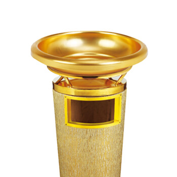 南 GPX-33AH 南方宝鼎座地烟灰桶 金树皮纹 商场垃圾桶 酒店落地烟灰桶立式果皮桶商场垃圾筒