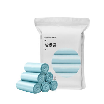 益美得 WY2078 小号垃圾袋商用彩色塑料袋 手提超厚45×60cm土豪金（10卷200只）
