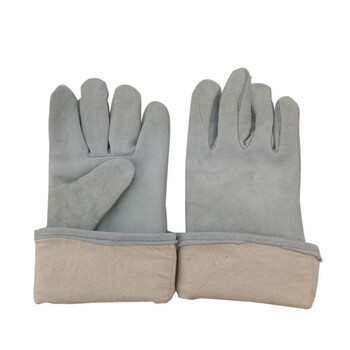 威仕盾（WESTUN）G-2112L-15 38CM加长牛二层皮电焊手套 灰色 L码 1副