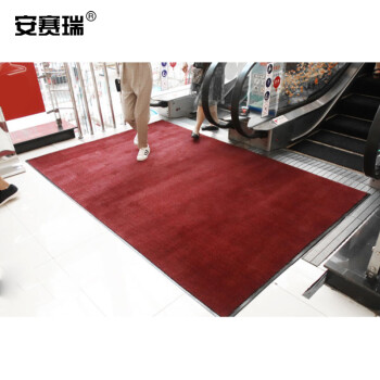 安赛瑞 消毒地垫 商用鞋底消毒地垫吸尘吸水脚垫 180*250cm 沾酒精消毒水吸水垫 公司商场防尘地垫 红色26950
