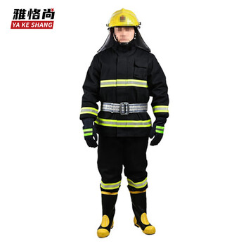 雅恪尚 消防服02式消防服战斗服套装消防灭火救援防护服 02式消防服一套