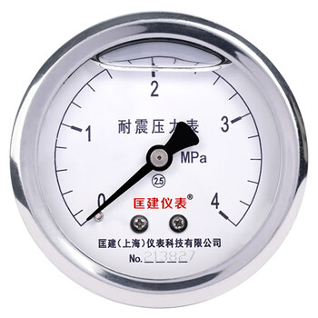 匡建仪表（CONJANT）YN-60Z不锈钢外壳 轴向耐震压力表 水压油压气压表 充油压力表 表盘直径60mm 0-4MPa 