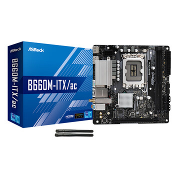 华擎(ASRock) B660M-ITX/ac 迷你主板 支持CPU12600KF/14700KF/13600KF(INTEL B660/LGA 1700)