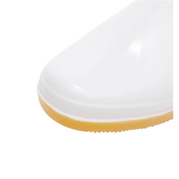 者也（ZYE）白色雨鞋防汛雨靴高帮低帮防滑食品靴食堂厨师轻便雨靴高筒食品厂水鞋男女单里 高筒 40码