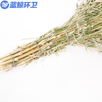 蓝鲸环卫木杆大扫把1把装 手工竹扫帚竹笤帚物业大扫把环卫 LJHW-9320