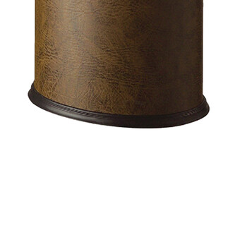 南 GPX-106B 南方椭圆单层垃圾桶 黄褐色皮 商用垃圾桶 酒店宾馆客房果皮桶