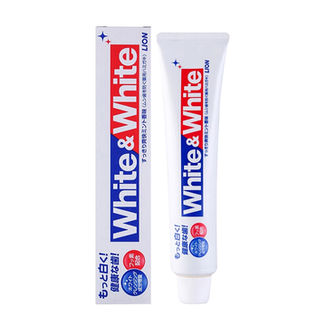 狮王(Lion)White&white美白牙膏150g×3(日本原装进口)