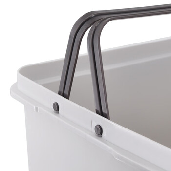 益美得 塑料脚踏垃圾桶商用大号办公室脚踩式垃圾箱 经典竖款30L