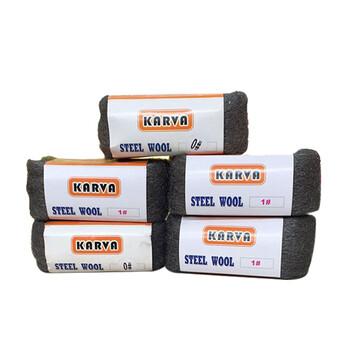 伽華（KARVA）GSM-0 钢丝棉0#号 刷地机用抛光钢丝棉钢丝球石材翻新红木养护 一包5个