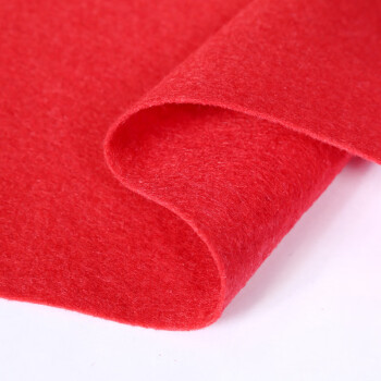 兰诗（LAUTEE）DA8168 地垫婚庆红地毯 开业红毯展会 庆典红毯 全新红(2毫米厚）3米宽50米长
