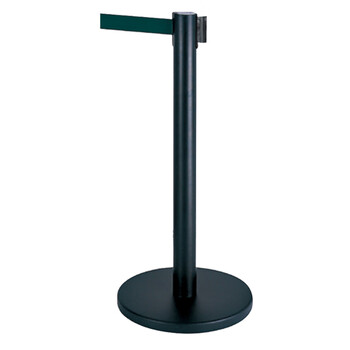 南 LG-H 伸缩带栏杆座 砂面黑杆 栏杆座 隔离带护栏杆警戒围栏银行排队立柱