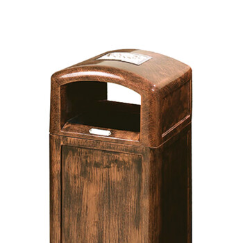 南 GPX-117 南方纤维钢垃圾桶  紫铜色 商场垃圾桶 酒店落地烟灰桶立式果皮桶商场垃圾筒 