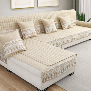 沙发套全包套冬季3米6沙发套罩1十2十3沙发套七字型沙发套通茶白90240