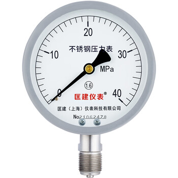 匡建仪表（CONJANT）Y-150BF 304不锈钢压力表 防腐耐高温抗酸碱 0-40mpa 表盘15厘米