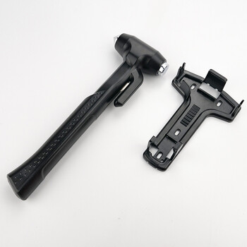 海斯迪克 HKQS-176 红色安全锤 汽车公交车大巴车逃生救生锤 车用长柄应急破窗器大号