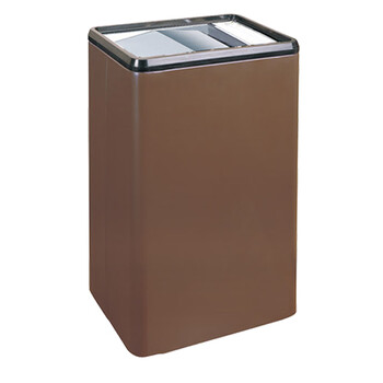 南 GPX-174 南方长形圆角翻转盖烟灰桶 咖啡色 大厅大堂电梯口立式烟灰桶垃圾筒 果皮桶