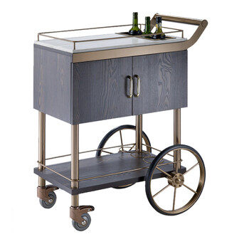 南 C-25 皇家酒车 玫瑰金 酒店餐厅送餐车茶水车点心蛋糕车置物架