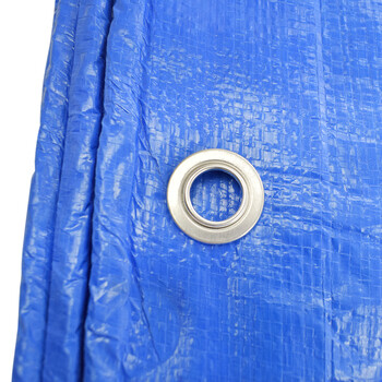 伏兴 蓝白色加厚篷布 货车防雨布油布塑料遮雨布遮阳布雨棚篷布防水布4*6m