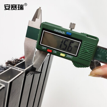 安赛瑞 铝合金地垫 除尘防滑刮泥地垫 1.0壁厚 进门嵌入式脚垫 银行酒店商场门垫50×80cm地面平铺 灰色26506