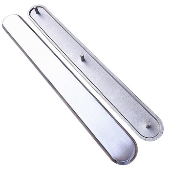 海斯迪克 HKW-159 304不锈钢盲道条 导盲条钉 防滑指引菠萝纹无障碍盲道钉盲人行道 280mm*5mm*35mm菠萝纹