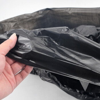 益美得 平口垃圾袋大号塑料袋餐厅工业垃圾桶大垃圾袋黑色 120*140cm*50只装