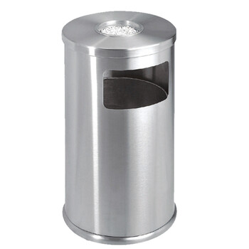 南 GPX-87 南方圆脚垃圾桶 砂钢 商用酒店宾馆客房不锈钢垃圾桶 果皮桶 房间桶