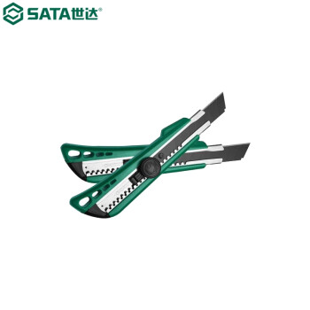 世达（SATA）93429 18MM塑柄旋钮美工刀 93429 钢