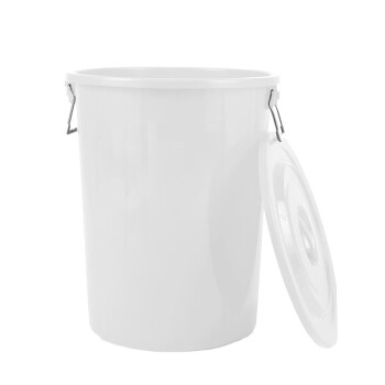 兰诗（LAUTEE）DA2152 大号塑料桶工业储存胶桶带盖圆形储水桶   蓝色200升【带盖】