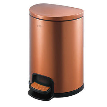 南 SJ8-D01 半圆形脚踏桶  玫瑰金 防指纹 8升容量 果皮桶  商用酒店宾馆客房不锈钢垃圾桶