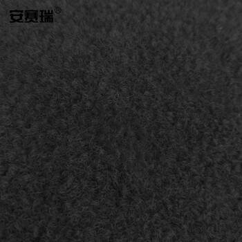 安赛瑞 一次性地毯 商用地毯1×10m 婚庆办公室楼梯开业展会舞台特厚地毯楼梯过道长期使用地毯5mm黑色26337