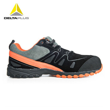 代尔塔 (DELTAPLUS)301338 防砸防刺防静电安全鞋橙黑色41码1双装DKH