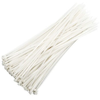 保拉(Paola) 白色尼龙扎带4.8×300mm捆/绑/理/束线带5855 4.8×300mm 白色扎带 5855