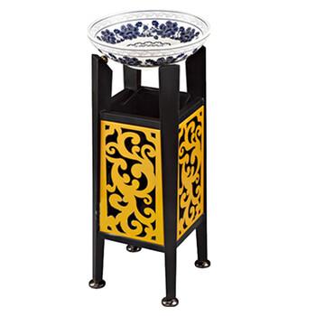 南 GPX-173F 南方宝塔古铜座地烟灰桶 黑色 商场垃圾桶 酒店落地烟灰桶立式果皮桶商场垃圾筒