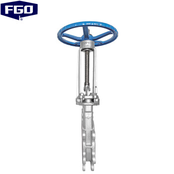FGO 不锈钢刀型闸阀 304材质 浆液阀排渣阀 插板阀 PZ73W-16P DN300 