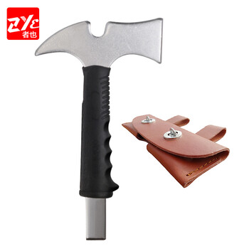 者也（ZYE）消防破拆腰斧配斧套 野营手斧户外逃生碳钢小斧头多功能工具斧