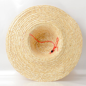 百舸 铁路施工草帽 农用遮阳草帽 农民草帽 建筑施工工地草帽  48厘米大草帽 10只装