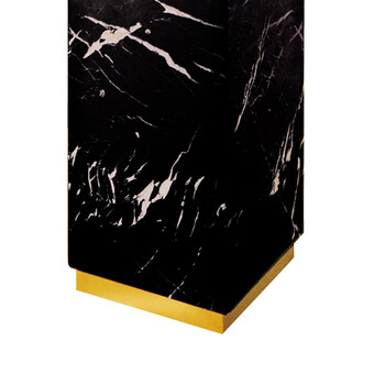 南 GPX-7A02 金盖座地南方烟灰桶 镜金 黑白根石 酒店会所大堂商场楼道烟缸垃圾桶 不锈钢垃圾桶 立式烟灰桶