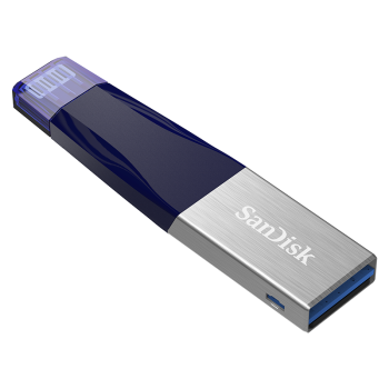 闪迪 （SanDisk） 32GB Lightning USB3.0 苹果U盘 iXpand欣享 蓝色 读速90MB/s 苹果MFI认证 手机电脑两用