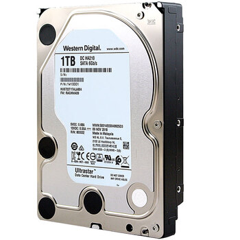 西部数据（WD）1TB 企业级机械硬盘DC HA210 SATA 7200转128MB CMR垂直 服务器硬盘 3.5英寸HUS722T1TALA604