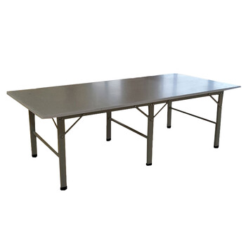 海斯迪克 HK-679 操作工作台 裁剪台板检验台打包台 常规刨花板2.4*1.2米含加厚脚架