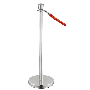 南 LG-C 皇冠头栏杆座 镜钢 隔离带伸缩带机场银行排队护栏警示带