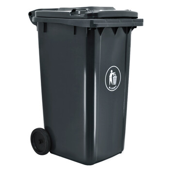 兰诗（LAUTEE）LJT2206 灰色240L加厚桶 大号物业环卫垃圾桶