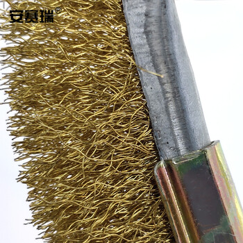 安赛瑞 迷你不锈钢丝刷 直头钢丝刷  (5把装）除锈刷 铜丝刷 23965